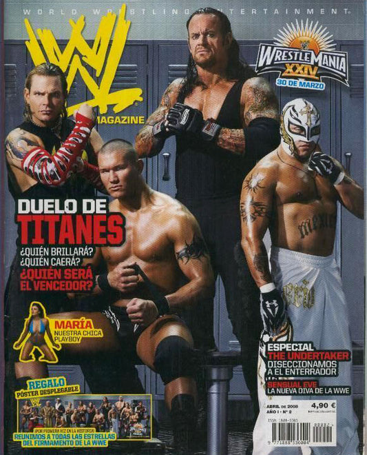 WWE Magazines from Spain April 2008