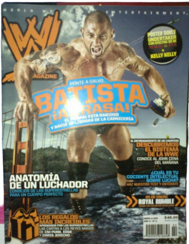 WWE Magazines from Mexico January 2009 Magazine PWcatalog