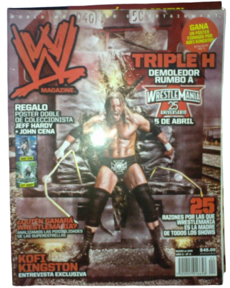 WWE Magazines from Mexico March 2009 Magazine PWcatalog