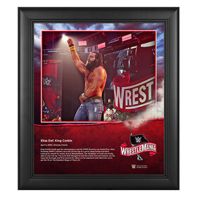 WrestleMania 36 Elias 15 x 17 Limited Edition Plaque
