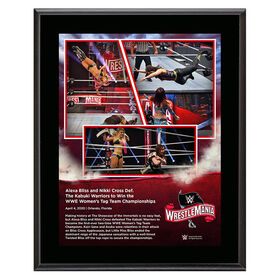 WrestleMania 36 Alexa Bliss & Nikki Cross 10 x 13 Limited Edition Plaque