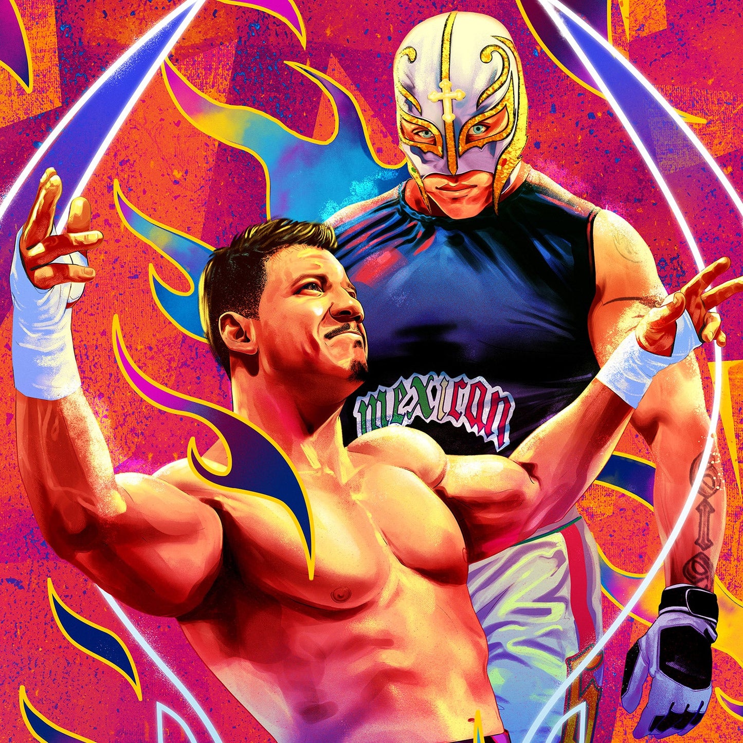 WrestleMania 21 "Familiarity Breeds Contempt" 24x36 Art Poster