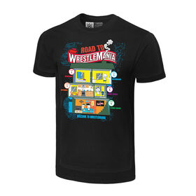 WrestleMania 36 "Road to WrestleMania" T-Shirt T-Shirt PW Catalog
