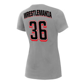 WrestleMania 36 "Sports Style" Women's Grey T-Shirt T-Shirt PW Catalog