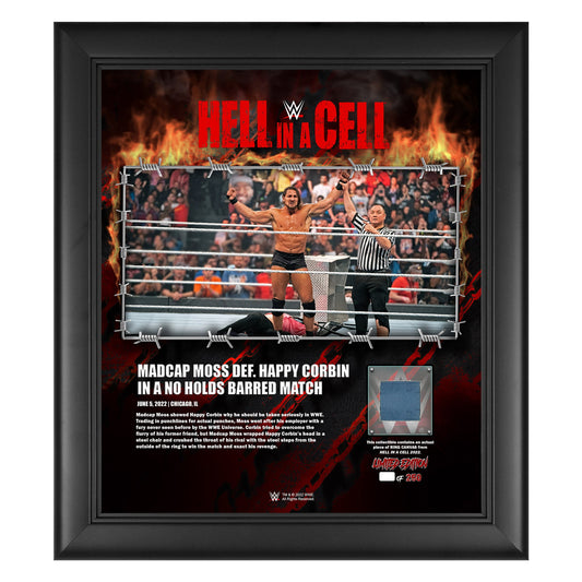 Madcap Moss Hell in a Cell 2022 15x17 Commemorative Plaque