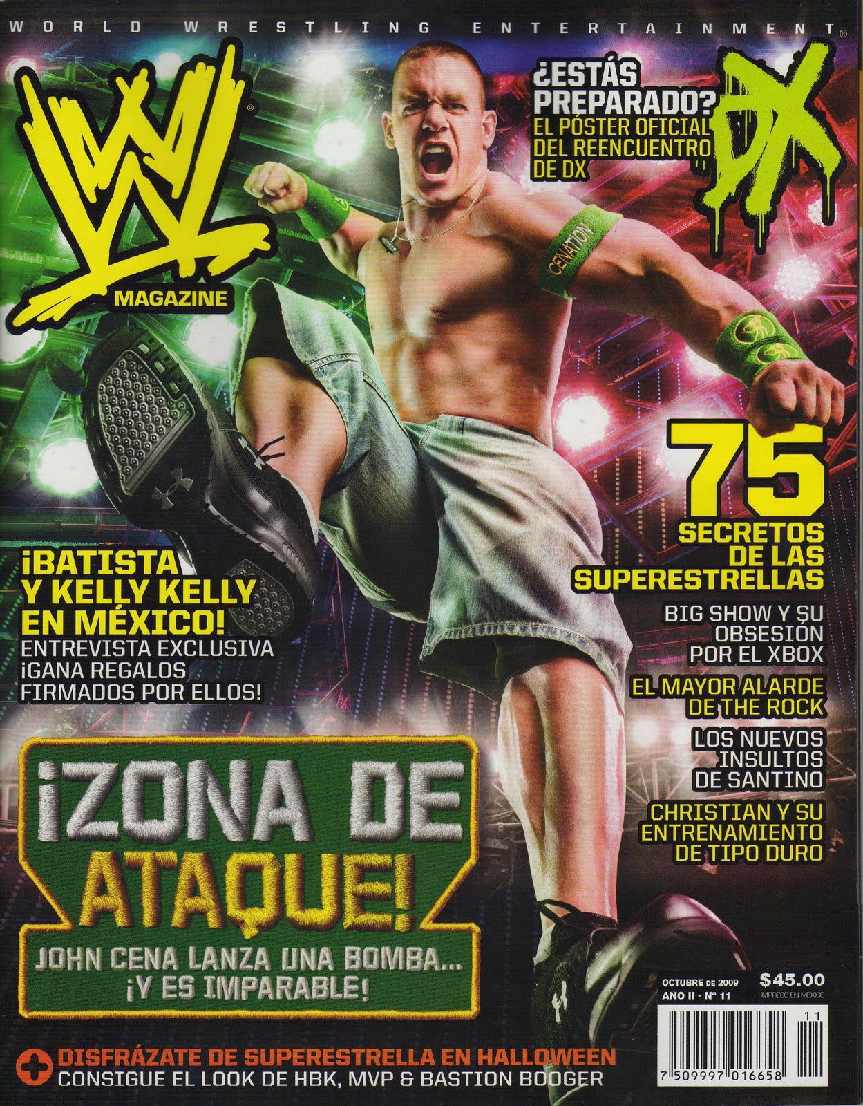 WWE Magazine from Mexico October 2009 Magazine PWcatalog
