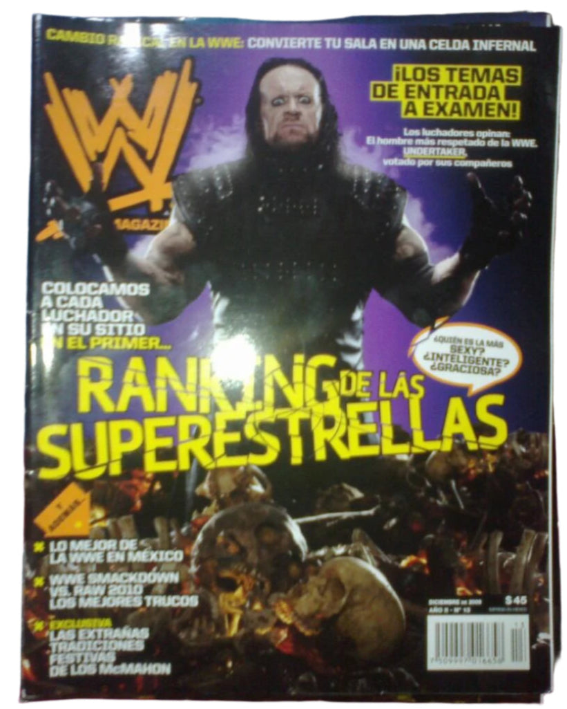 WWE Magazines from Mexico December 2009 Magazine PWcatalog