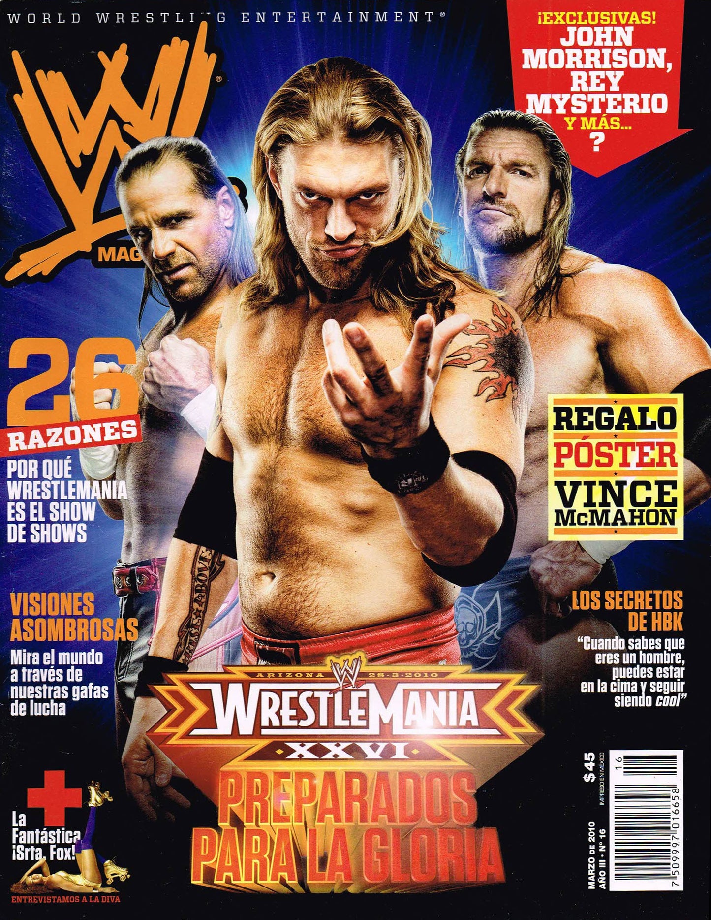 WWE Magazines from Mexico March 2010 Magazine PWcatalog