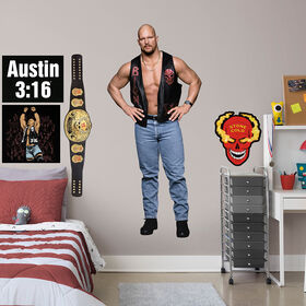 Stone Cold Steve Austin Fathead 5-Piece Wall Decals