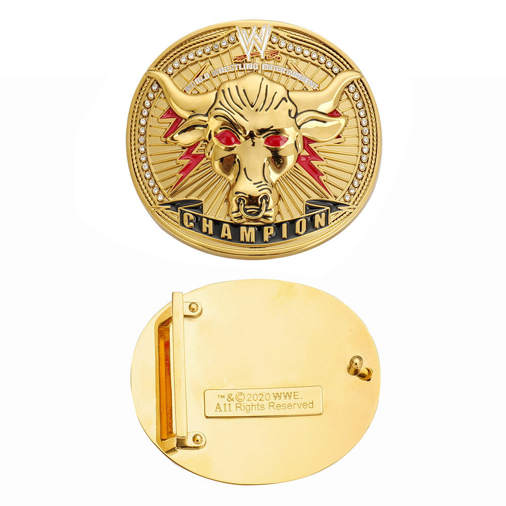 The Rock Brahma Bull Championship Belt Buckle 2