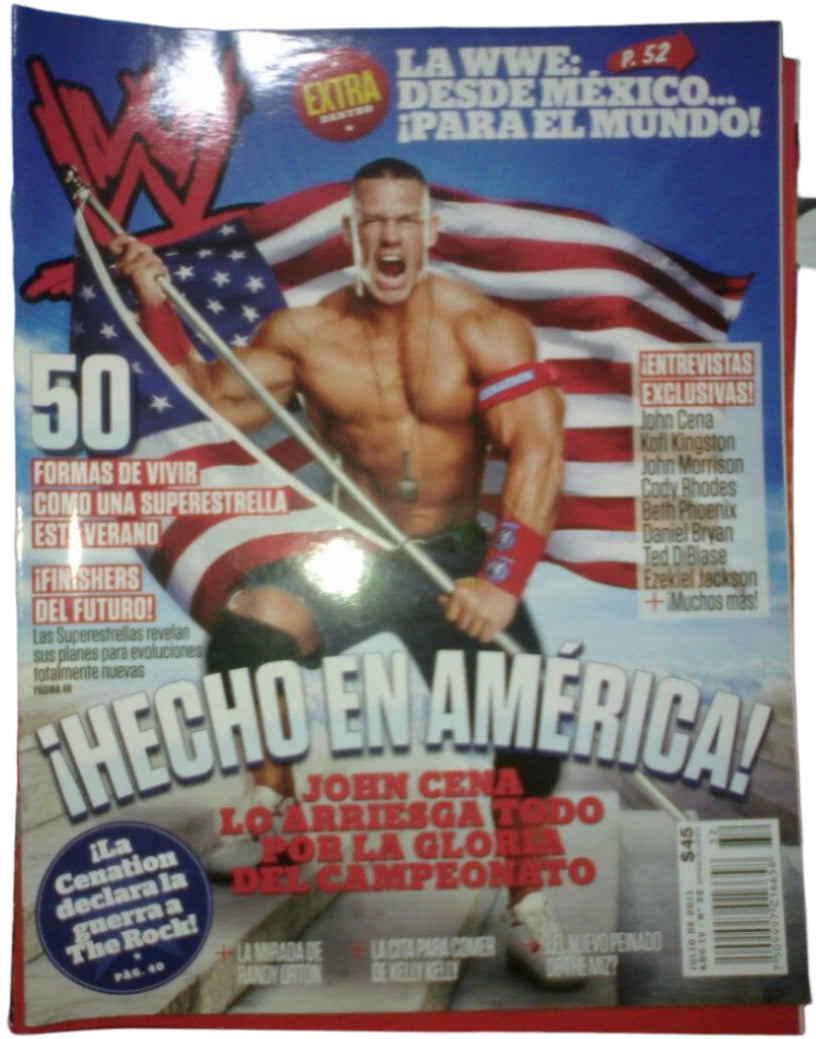 WWE Magazines from Mexico July 2011 Magazine PWcatalog