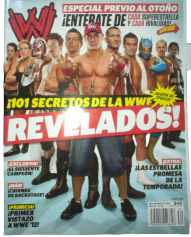 WWE Magazines from Mexico September 2011 Magazine PWcatalog