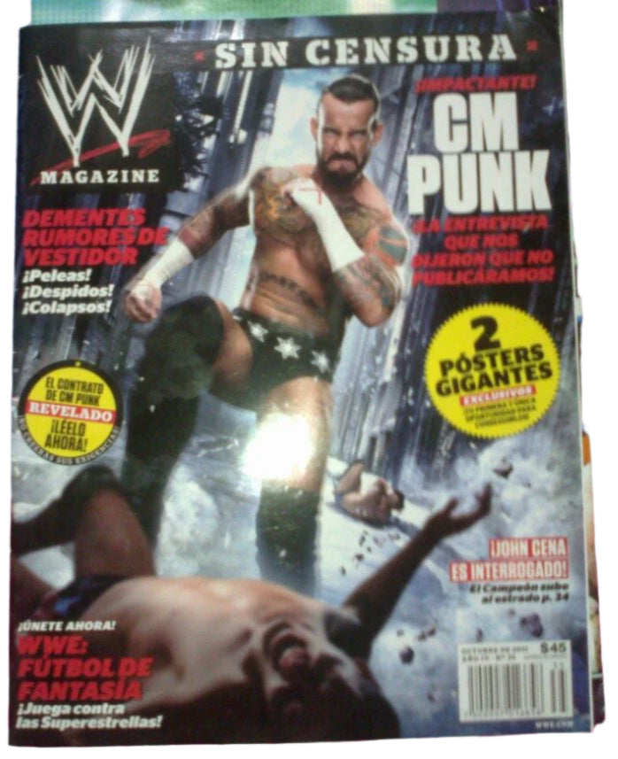 WWE Magazines from Mexico October 2011 Magazine PWcatalog