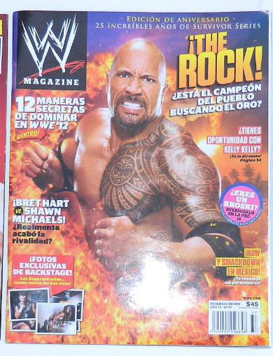 WWE Magazine from Mexico December 2011 Magazine PWcatalog
