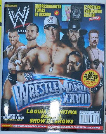 WWE Magazine from Mexico April 2012 Magazine PWcatalog