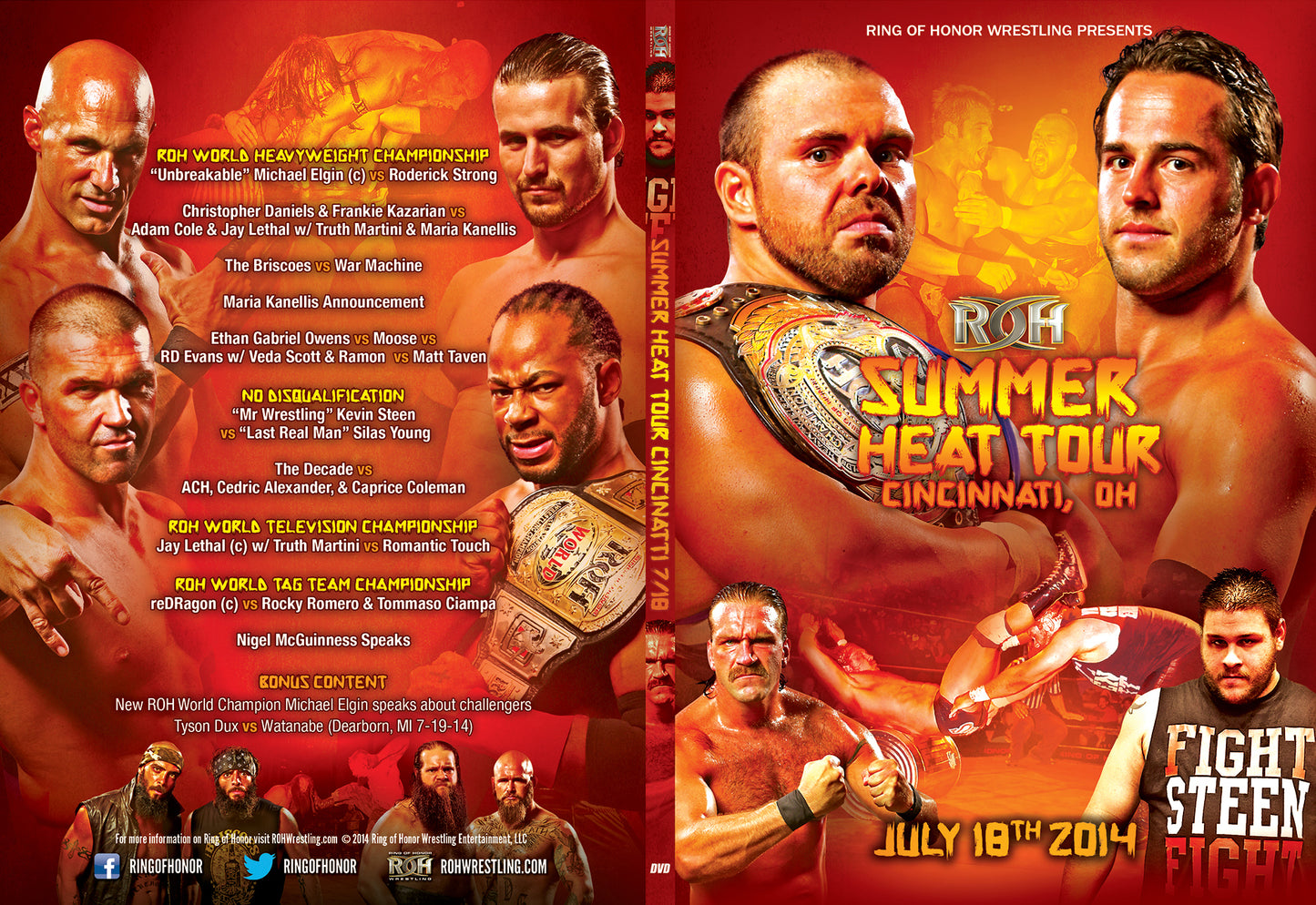 07/18/14 SUMMER HEAT TOUR - CINCINNATI, OHIO (DVD)