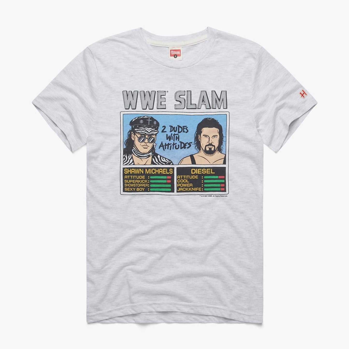 Shawn Michaels & Diesel WWE Slam Homage T-Shirt