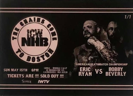 ICW NHB the Chains Come to Boston – American Deathmatch Championship: Eric Ryan vs. Bobby Beverly