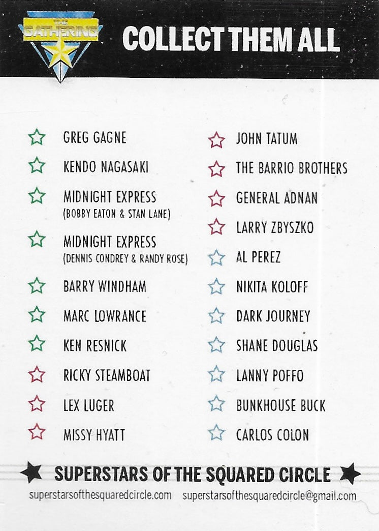 Superstars of the Squared Circle the Gathering Trading Cards