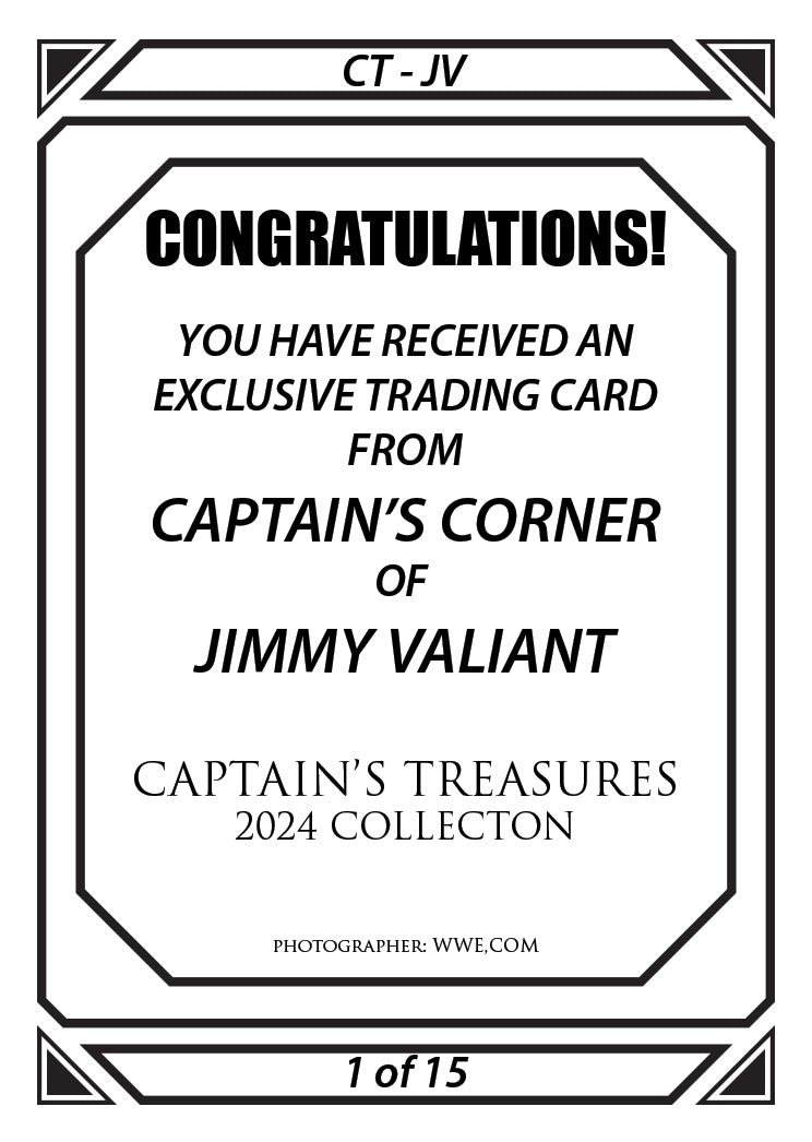 Jimmy Valiant trading card PW Catalog