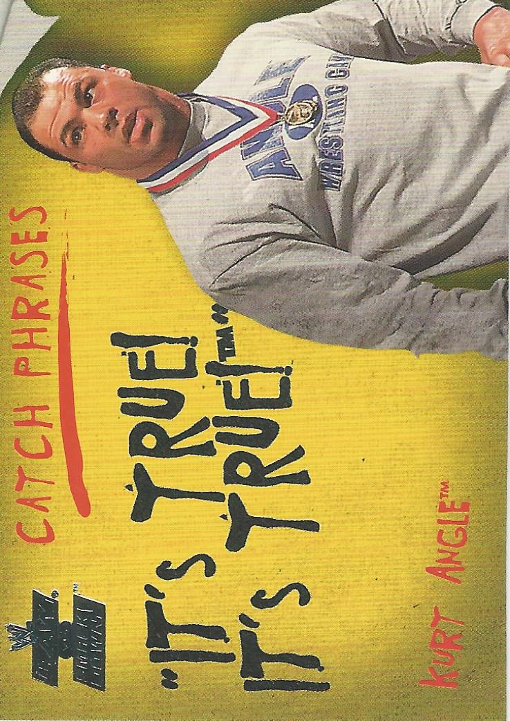 WWE Fleer Raw vs Smackdown 2002 Kurt Angle CP 3 of 15 trading card PW Catalog