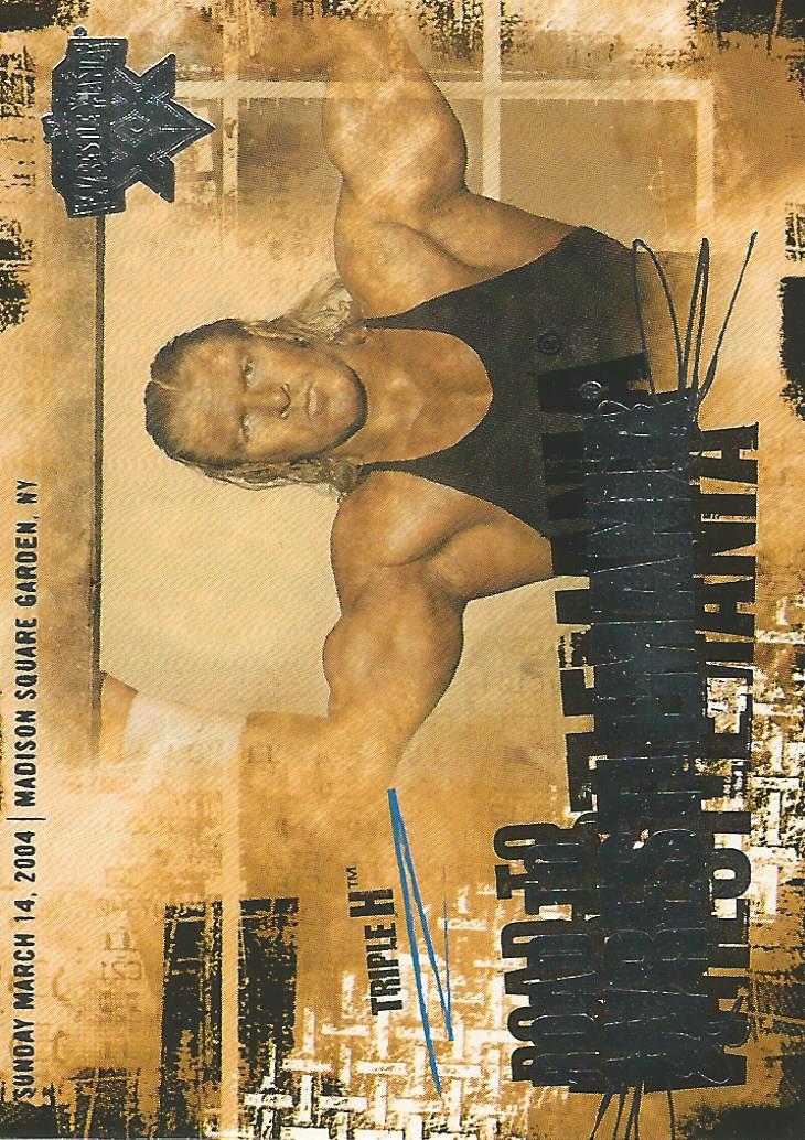 WWE Fleer Wrestlemania XX 2004 Triple H RW 8 of 10 trading card PW Catalog