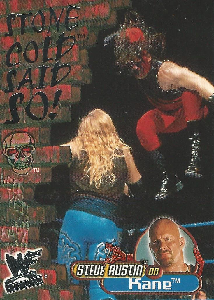 WWF Fleer Wrestlemania 2001 Kane 9 of 15 SC trading card PW Catalog