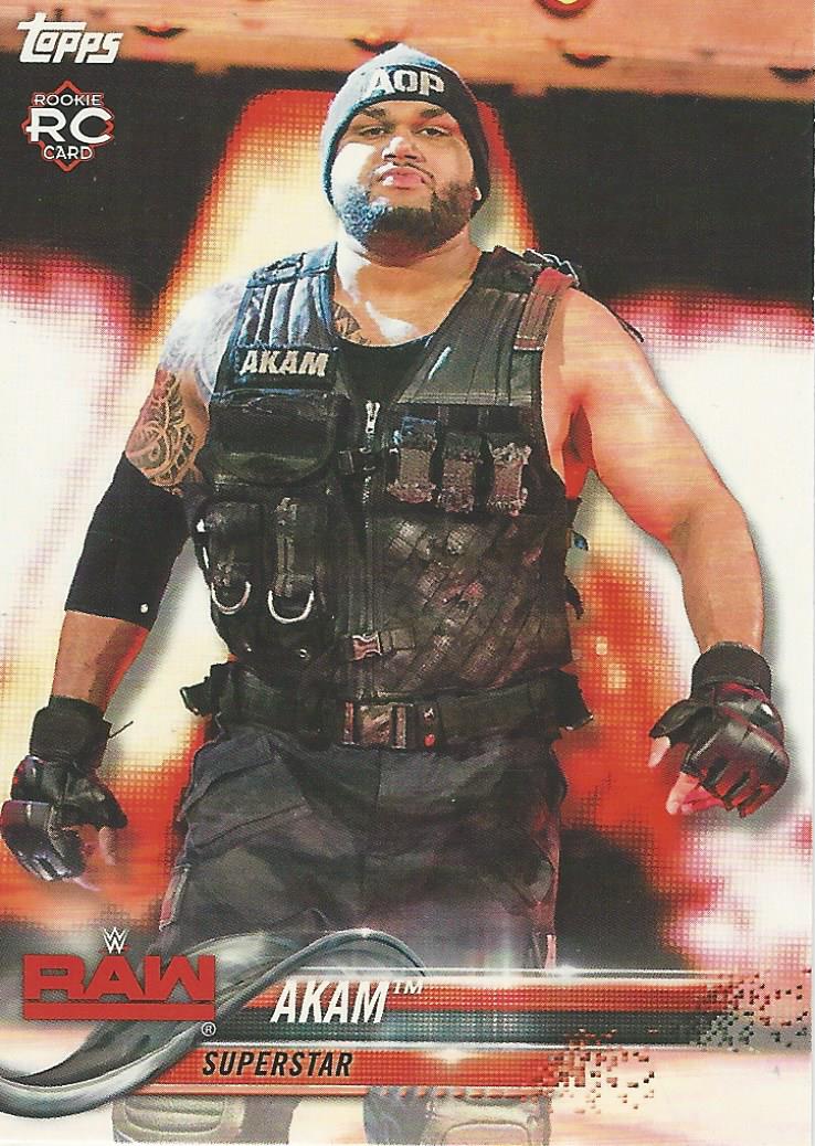 WWE Topps Then Now Forever 2018 Akam #103