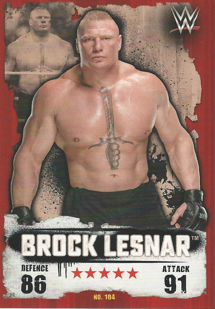 WWE Topps Slam Attax Takeover 2016 Brock Lesnar #104