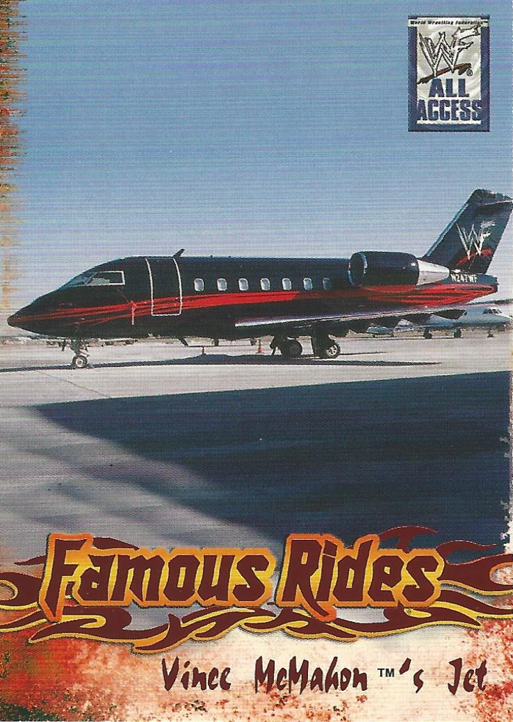 WWF Fleer All Access 2002 Famous Rides FR 6 of 12 trading card PW Catalog