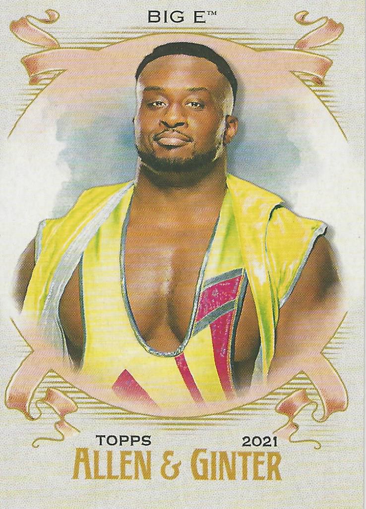 WWE Topps Heritage 2021 Big E AG-6 trading card PW Catalog