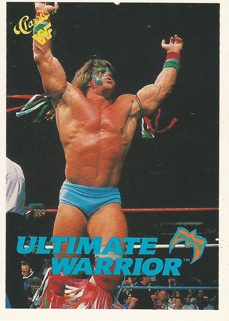 WWF Classic Trading Cards 1990 Ultimate Warrior No.106 trading card PW Catalog