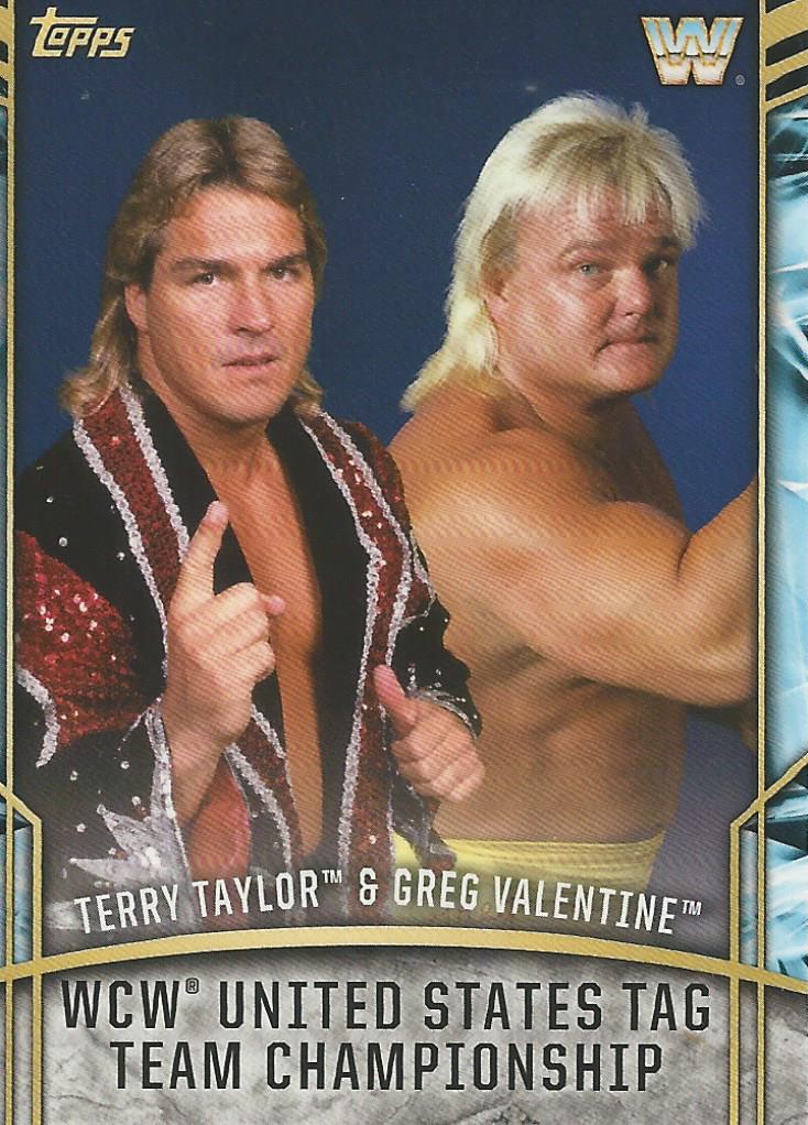 WWE Topps Legends 2017 Terry Taylor and Greg Valentine RC-7 trading card PW Catalog
