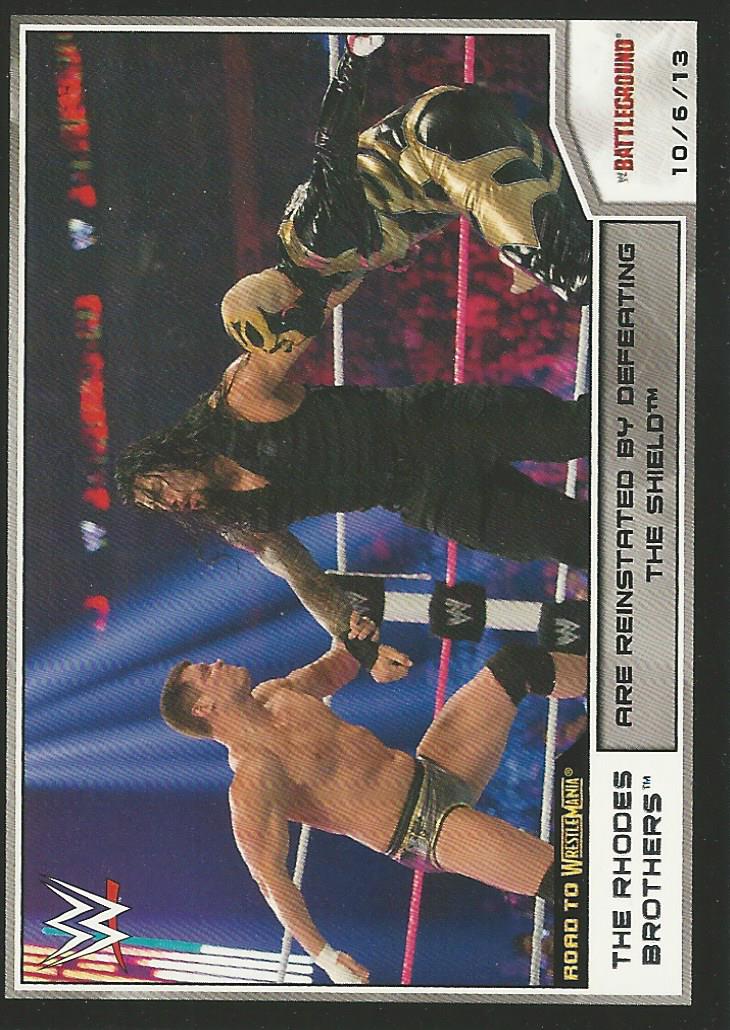 WWE Topps Road to Wrestlemania 2014 Cody Rhodes and Goldust #47