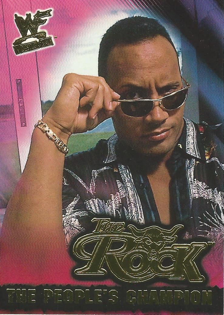 WWF Fleer Wrestlemania 2001 The Rock 3 of 15 PC trading card PW Catalog