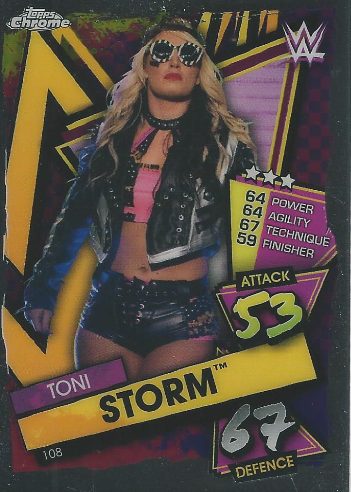 WWE Topps Slam Attax Chrome 2021 Toni Storm #108