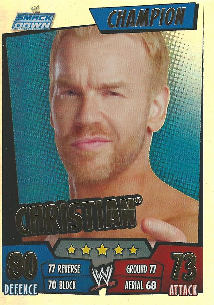 WWE Topps Slam Attax Rumble 2011 Champion Christian #10