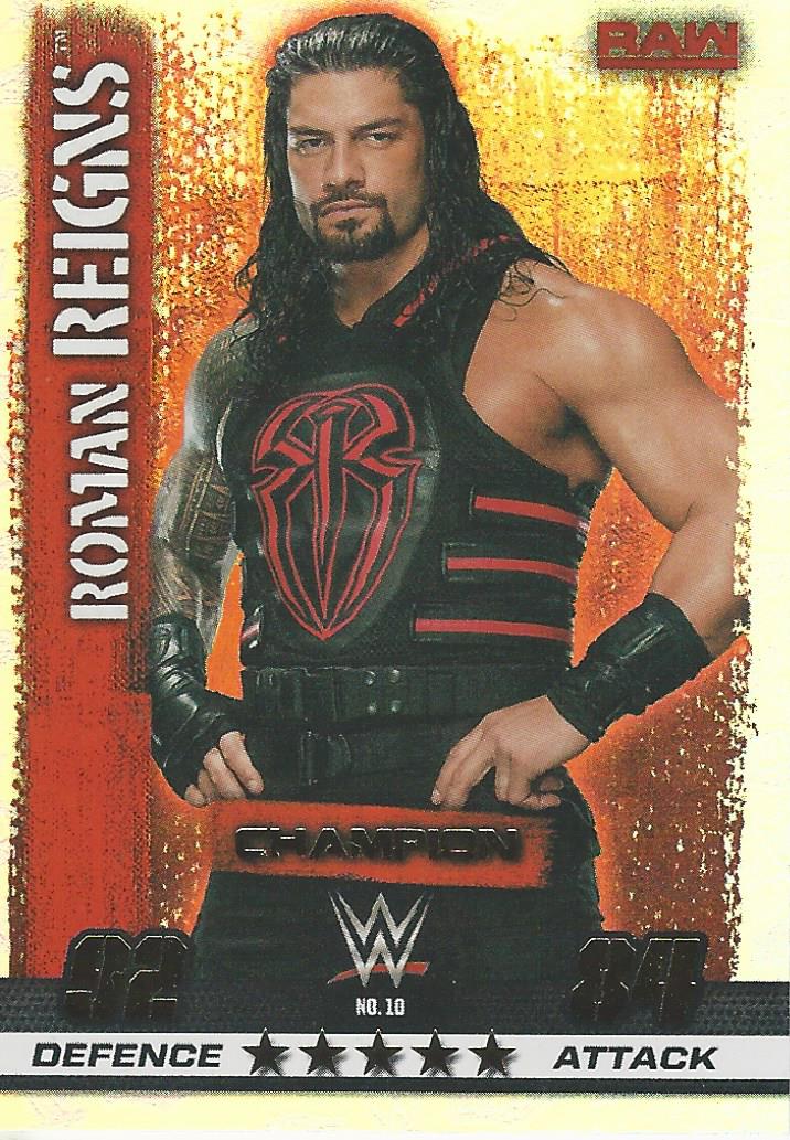 WWE Topps Slam Attax 10th Edition 2017 Champion Roman Reigns #10
