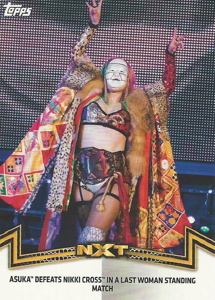 WWE Topps Women Division 2018 Asuka NXT-10 trading card PW Catalog