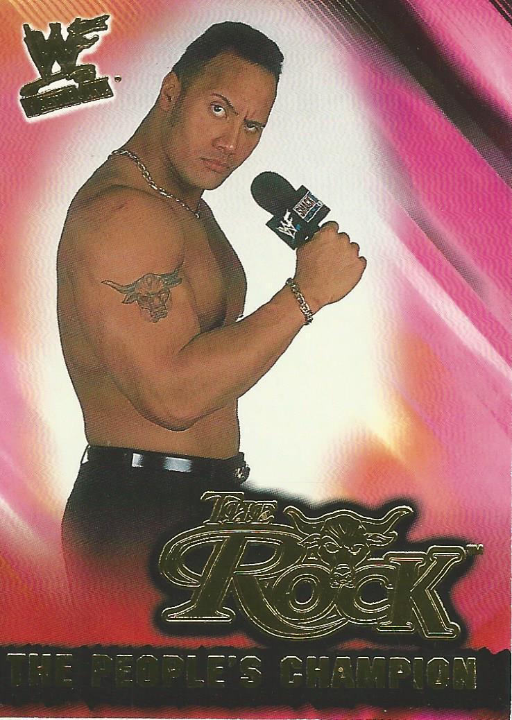 WWF Fleer Wrestlemania 2001 The Rock 8 of 15 PC trading card PW Catalog