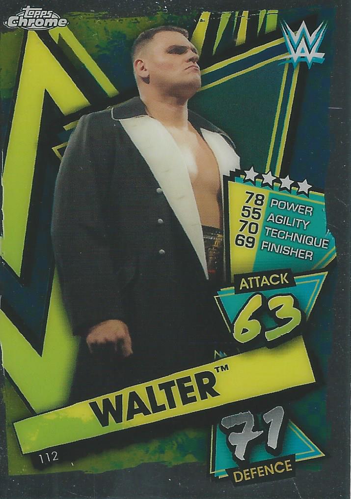 WWE Topps Slam Attax Chrome 2021 Walter #112