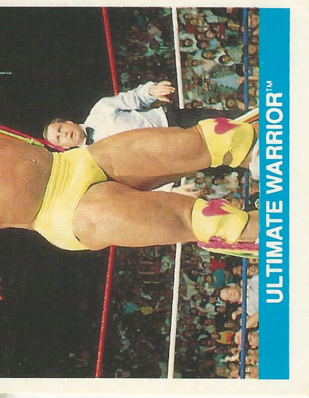 WWF Merlin Sticker Collection 1990 Ultimate Warrior #113