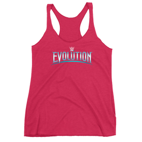 WWE Evolution Logo Women's Racerback Tank Top
