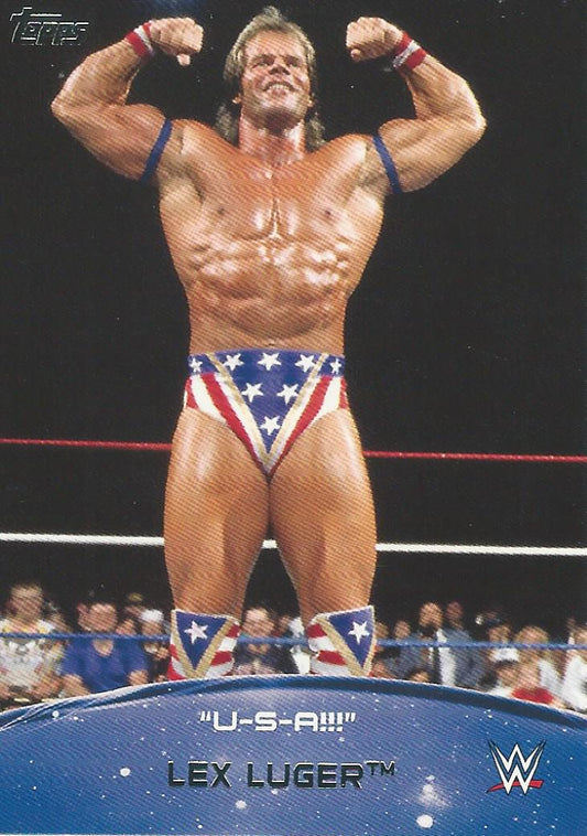 WWE Topps 2015 Lex Luger USA 4 of 10 trading card PW Catalog