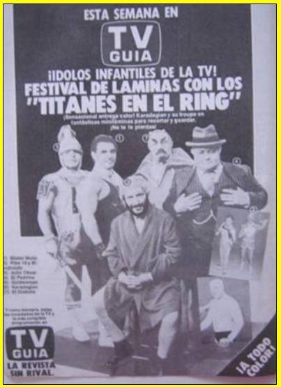 TV Guia Martin Karadagian titanes en el ring Magazine PWcatalog