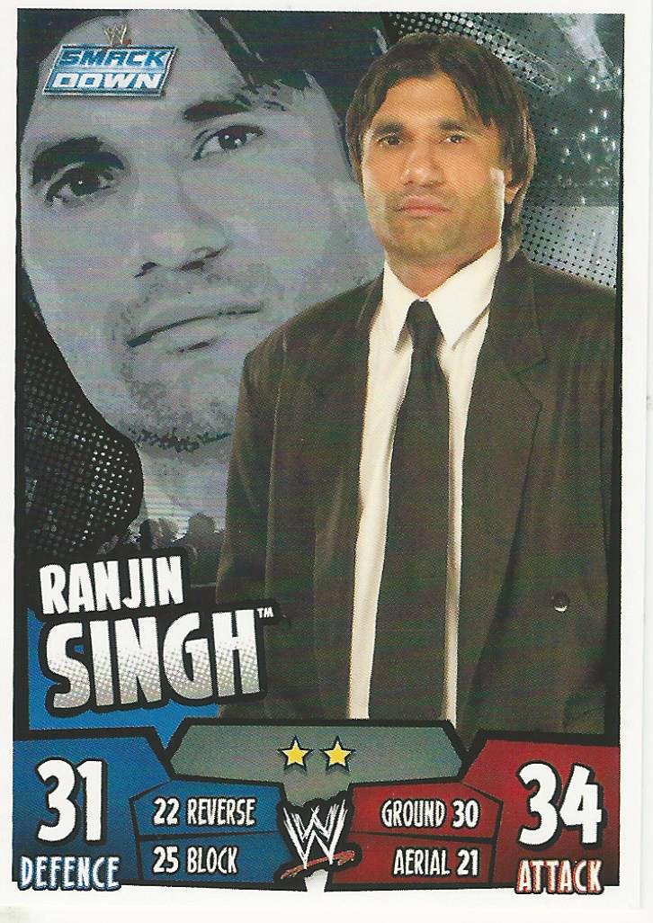 WWE Topps Slam Attax Rumble 2011 Ranjin Singh #117