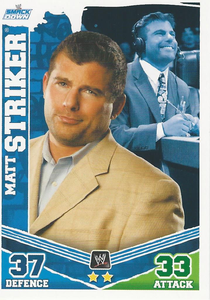 WWE Topps Slam Attax Mayhem 2010 Matt Striker #117