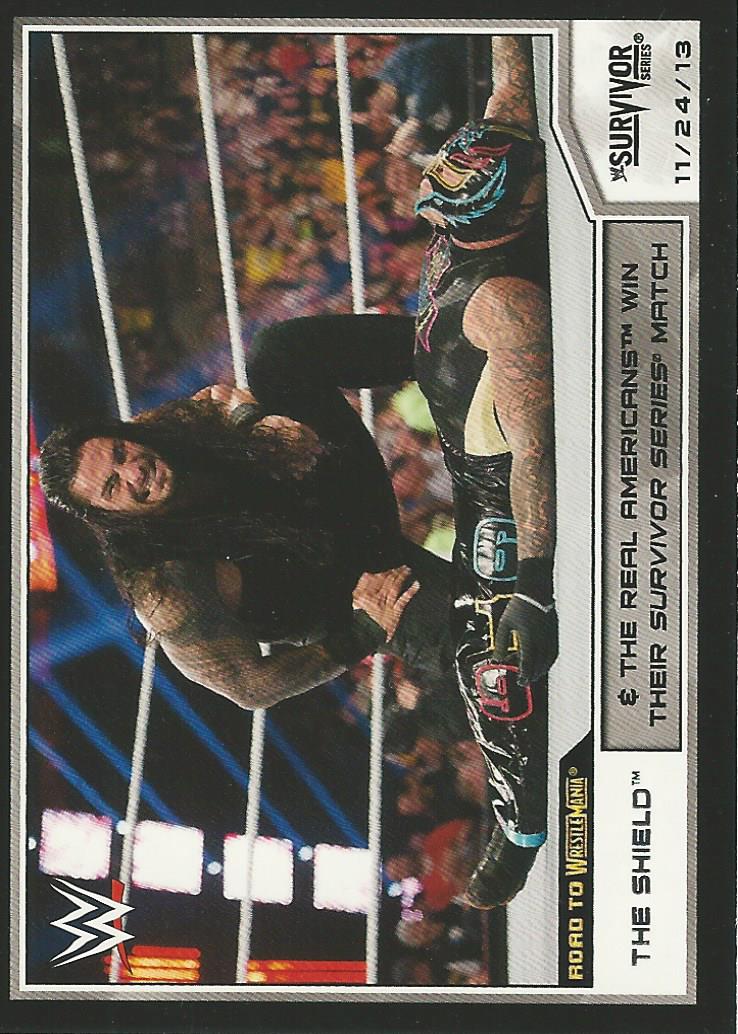 WWE Topps Road to Wrestlemania 2014 Roman Reigns #58