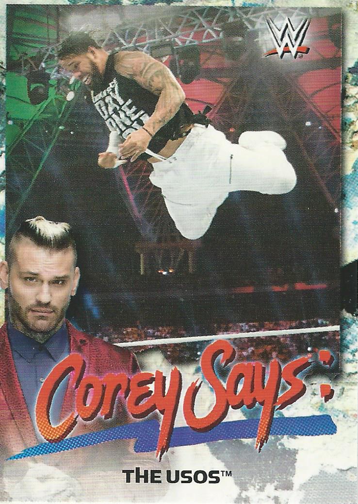 WWE Topps Smackdown 2019 The Usos CG-18 trading card PW Catalog