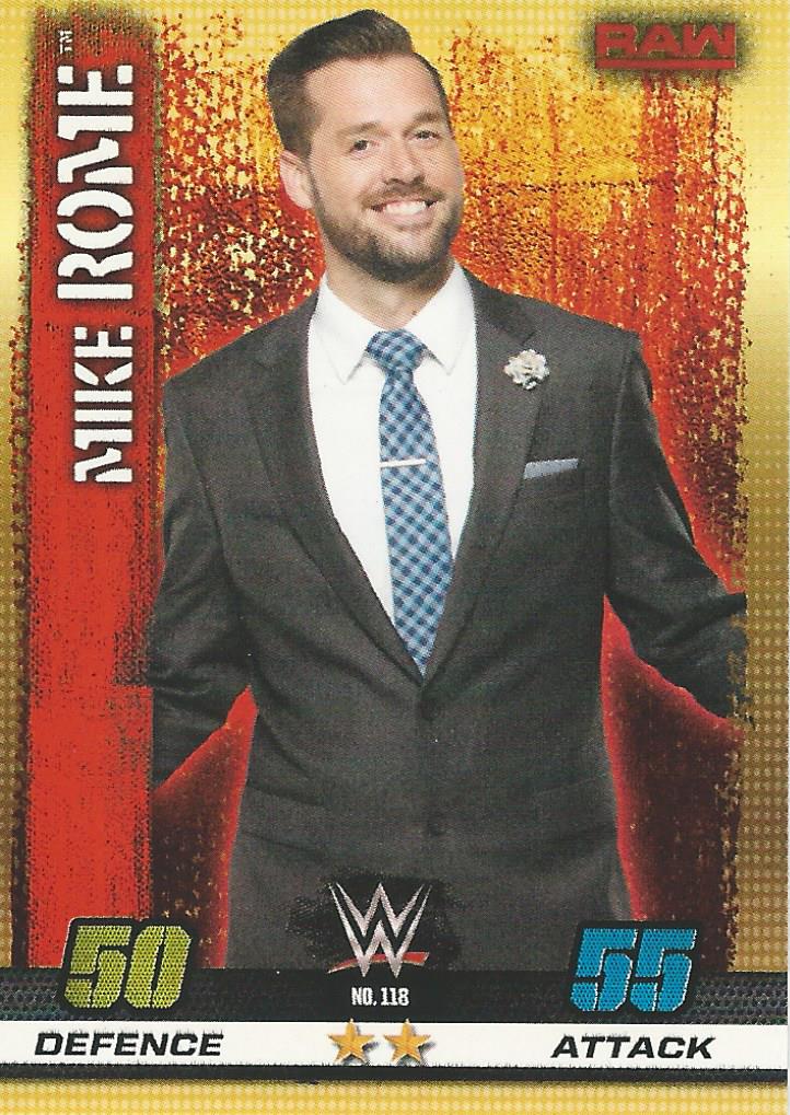 WWE Topps Slam Attax 10th Edition 2017 Mike Rome #118